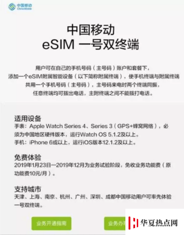 移動用戶如何查詢所在地區是否支持eSIM服務？
