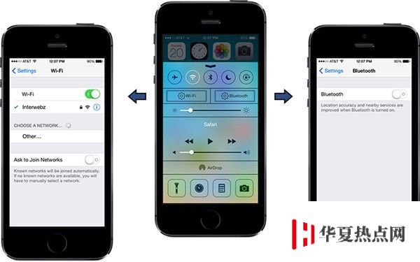 iOS7.1.2越獄插件推薦：藍牙Wifi快捷方式