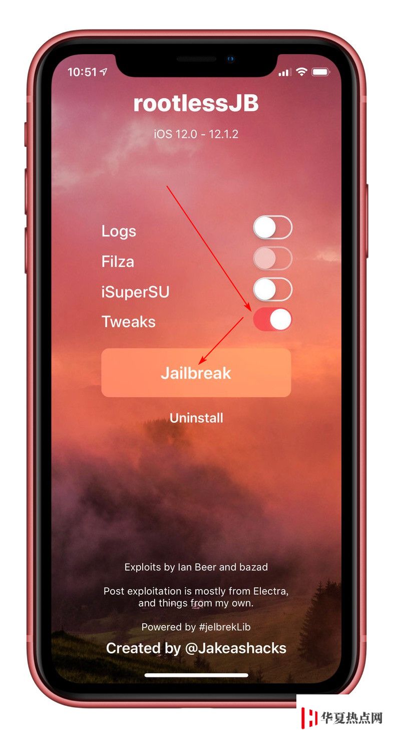 iOS12.0 - iOS12.1.2 一鍵越獄及獲取 Root 權限