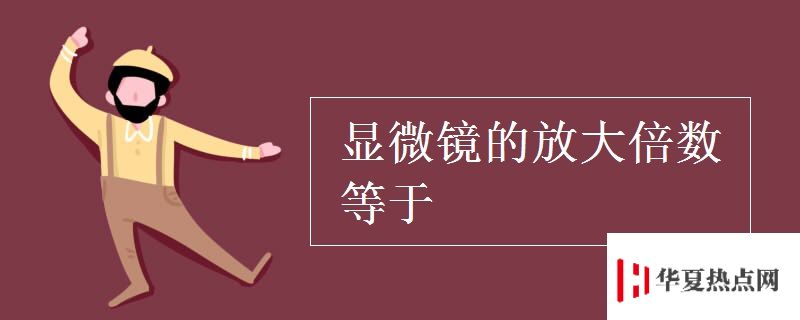 顯微鏡的放大倍數等于