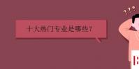 教育資訊:十大熱門專業是哪些