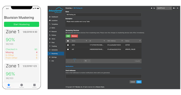 Bluvision Workplace Optimization Solution增加了緊急集合