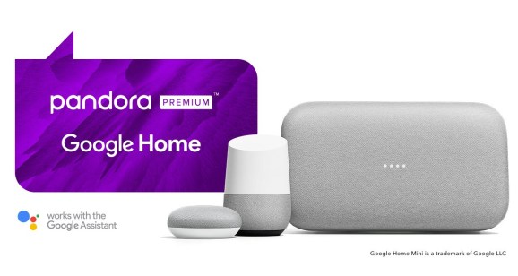 Pandora Premium現在可以使用Google智能助理智能揚聲器