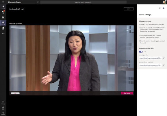 Microsoft 365使用面部識別和語音到文本的腳本啟動實時事件