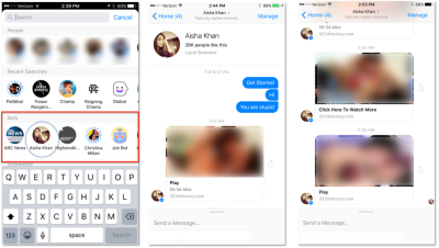 Facebook Messenger一直在推薦假色情clickbait機器人