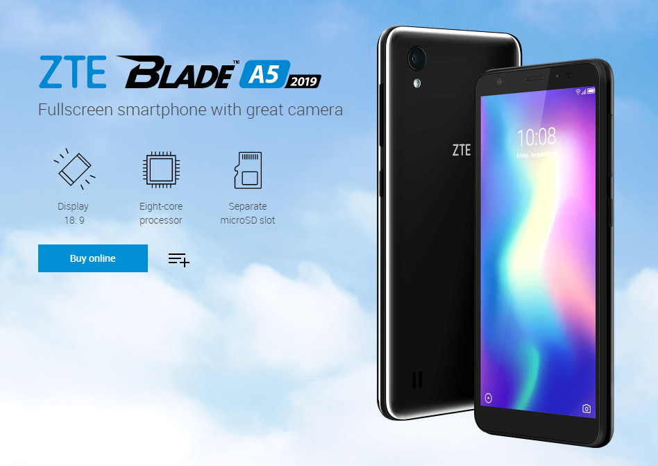 中興Blade A5 2019將在俄羅斯推出，搭載紫光展銳處理器