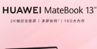華為MateBook 13 2020款配備了一塊13英寸的2K全面屏