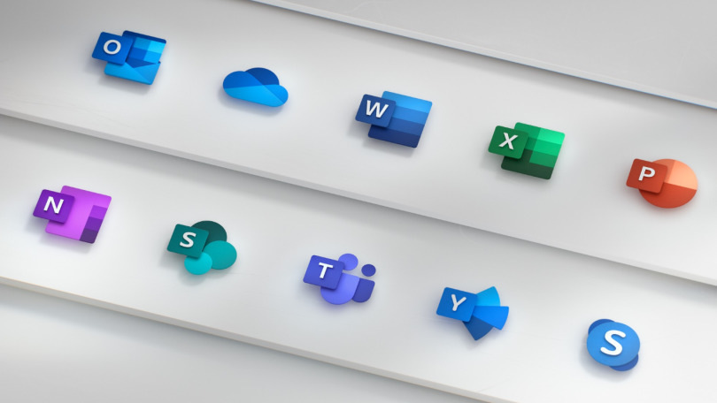 上次刷新后5年 Microsoft Office圖標煥然一新