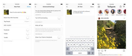 Instagram的正在為視障用戶推出替代文字說明