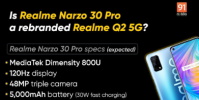 realme Narzo 30 Pro 5G將于2月24日在亮相