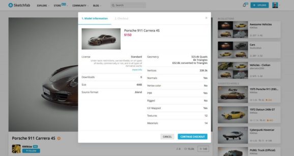 Sketchfab為3D和虛擬現實創作者推出了對象商店