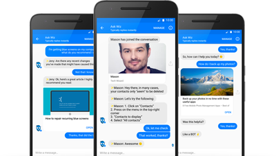Ask Wiz在Facebook Messenger上推出由人類驅動的技術支持機器人