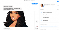 Kim Kardashian推出Facebook Messenger bot來推廣她的手機游戲