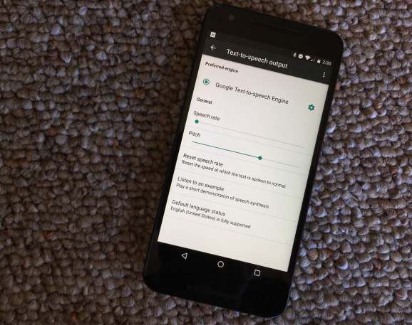 Android N預覽2可讓您更改Google的文字轉語音的音高