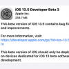 蘋果向參與測試iOS系統的用戶推送了iOS13.5 beta 3版本