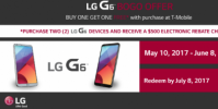 LG通過T-Mobile為G6提供自己的買一送一優惠
