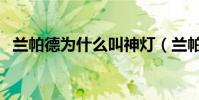 蘭帕德為什么叫神燈(蘭帕德為啥叫神燈)
