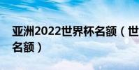 亞洲2022世界杯名額(世界杯決賽亞洲幾個名額)
