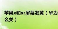 蘋果x和xr屏幕發黃(華為榮耀9x屏幕發黃怎么關)