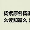 楊紫原名楊旎奧是真的么（楊旎奧這個名字怎么讀知道么）