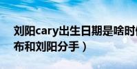 劉陽cary出生日期是啥時候(阿沁為什么宣布和劉陽分手)
