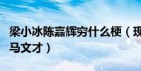 梁小冰陳嘉輝窮什么梗(現實中祝英臺嫁給了馬文才)