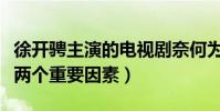 徐開騁主演的電視劇奈何為什么火(離不開這兩個重要因素)