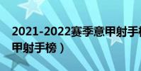 2021-2022賽季意甲射手榜(2021-2022意甲射手榜)