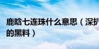 鹿晗七連珠什么意思(深扒昔日頂級流量小生的黑料)