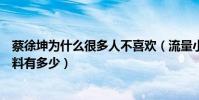 蔡徐坤為什么很多人不喜歡(流量小鮮肉蔡徐坤出道至今黑料有多少)
