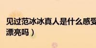 見過范冰冰真人是什么感受(范冰冰真的那么漂亮嗎)