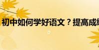 初中如何學好語文?提高成績的方法有哪些?