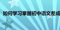 如何學習掌握初中語文差成績并提高30分?