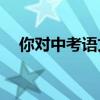 你對中考語文必修考試的重點了解多少？