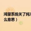 鴻蒙系統關了純凈模式還安全嗎（鴻蒙系統的純凈模式是什么意思）