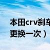 本田crv剎車片多久換一次（crv剎車片多久更換一次）