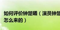 如何評價鐘楚曦(演員鐘楚曦霸王花的稱號是怎么來的)