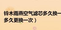 鈴木雨燕空氣濾芯多久換一次(雨燕空氣濾芯多久更換一次)