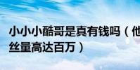 小小小酷哥是真有錢嗎(他直播一天的觀看粉絲量高達百萬)