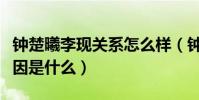 鐘楚曦李現關系怎么樣(鐘楚曦與李現分手原因是什么)