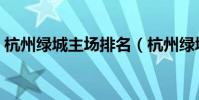 杭州綠城主場排名(杭州綠城為什么換主場)