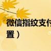 微信指紋支付怎么設置（微信指紋支付怎么設置）