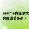 realme真我gt大師探索版屏幕使用（realme真我GT大師版亮度調節多少）