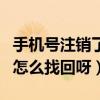 手機號注銷了微信怎么找回來（微信被注銷了怎么找回呀）