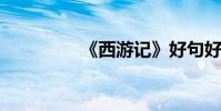 《西游記》好句好詞節選