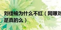 劉佳榆為什么不紅(網曝劉佳榆出道經歷坎坷是真的么)
