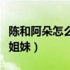 陳和阿朵怎么這么像（兩人像是失散多年的親姐妹）