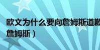 歐文為什么要向詹姆斯道歉(歐文為什么不滿詹姆斯)