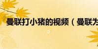 曼聯打小豬的視頻(曼聯為什么不用小豬)