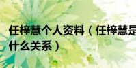 任梓慧個人資料(任梓慧是賈冰的老婆嗎兩人什么關系)